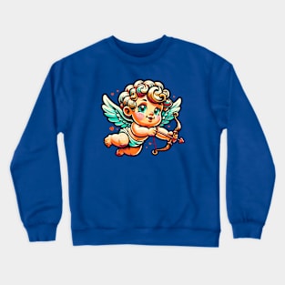 Baby Cupid Shooting a Bow Crewneck Sweatshirt